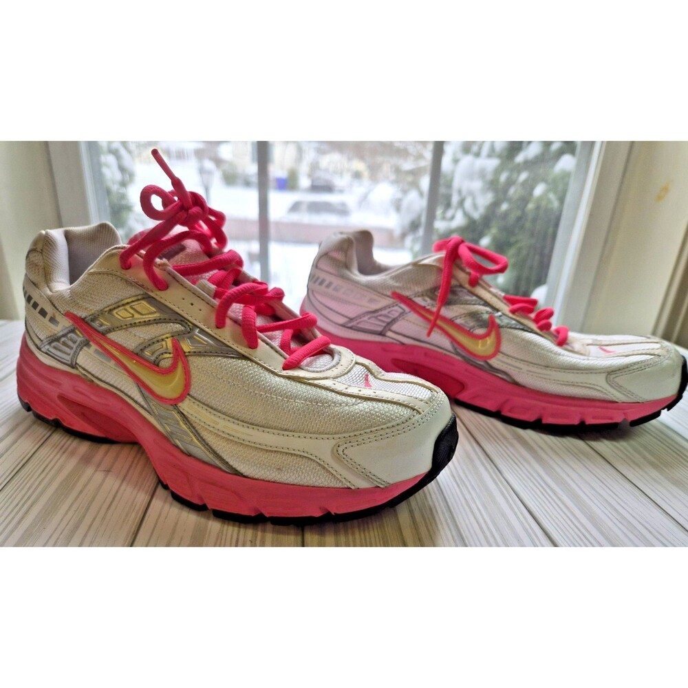 Nike Dual Fusion ST 2 Women’s Size 8 Pink White Running Shoes 395663-106